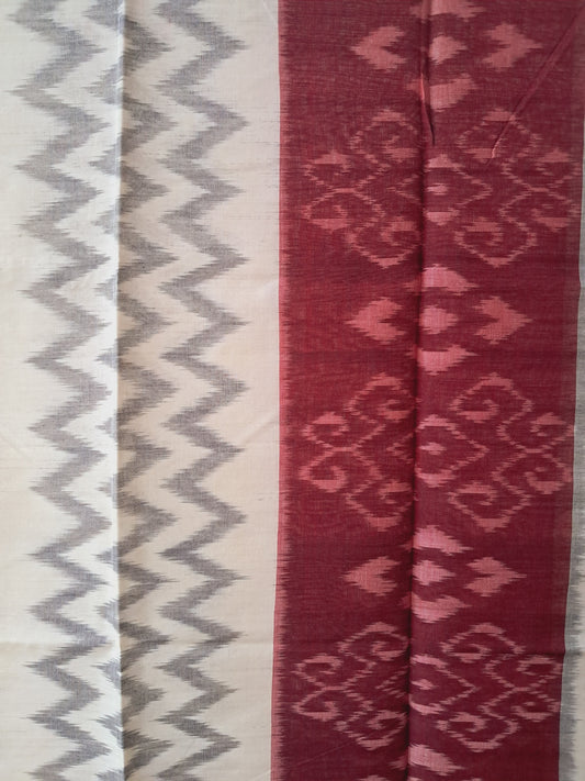 L9P19: Black White and Red Dupatta