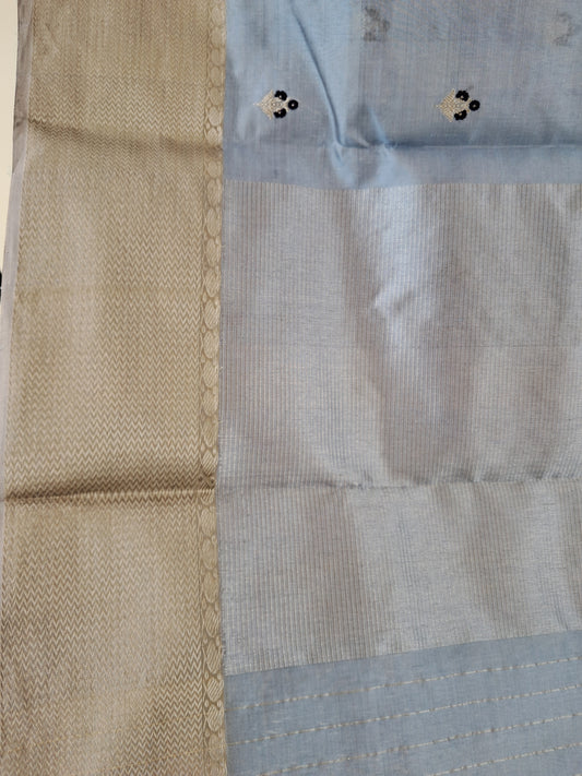 L2-P03-V1: Petalbasket Tissue Silk Chanderi Saree