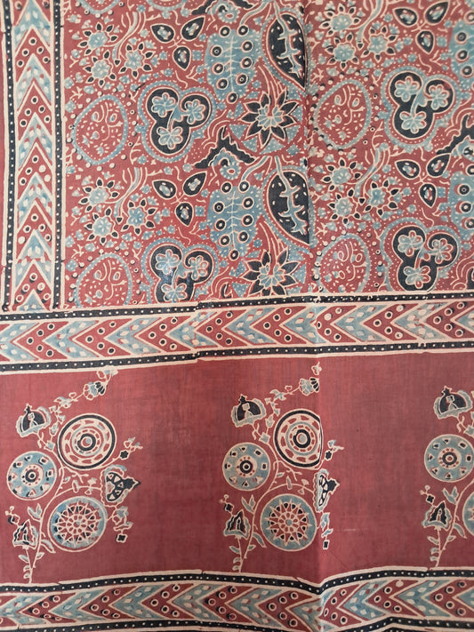 L4-P14: Red Full Body Cotton Stole