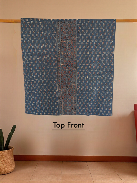 L4-P02: Indigo Paisley Cotton Suit