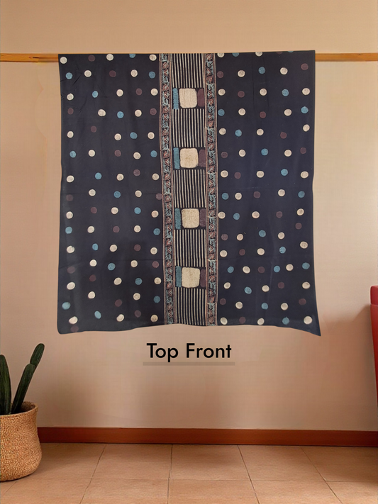 L4-P04: Black Circle and Square Cotton Suit