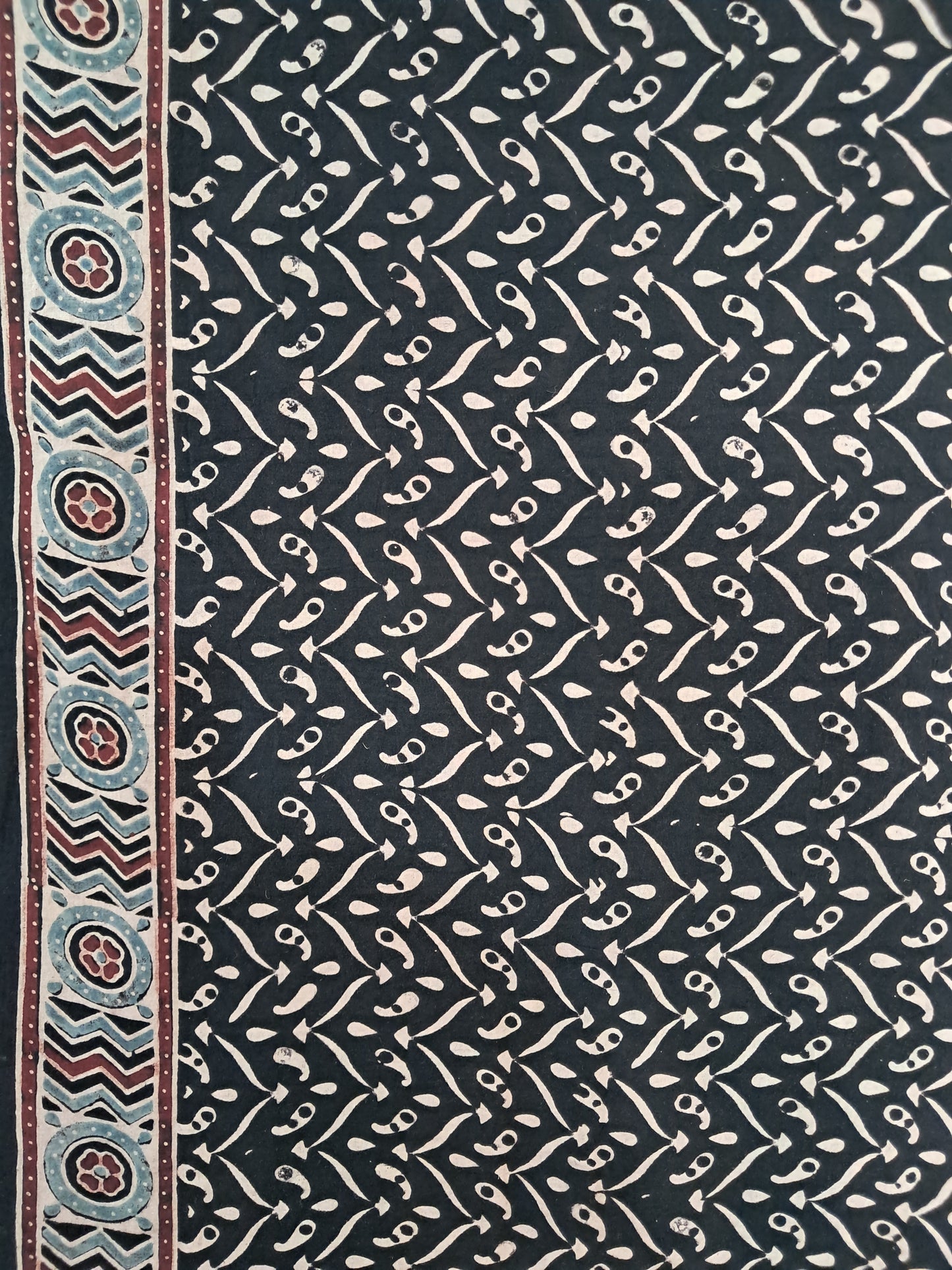 L4-P18: Black Half Circle Cotton Saree