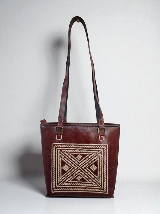 L5-P26: Large Dedhi Leather Office Bag