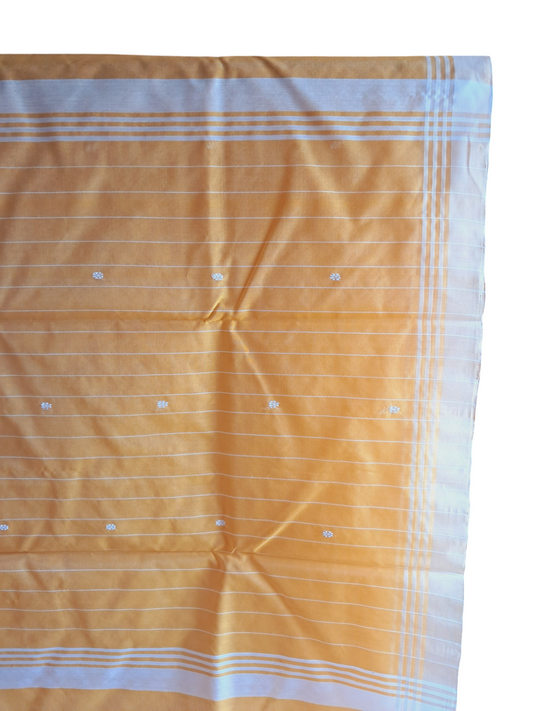 L6-P9: Haldi Yellow Cotton Silk Saree