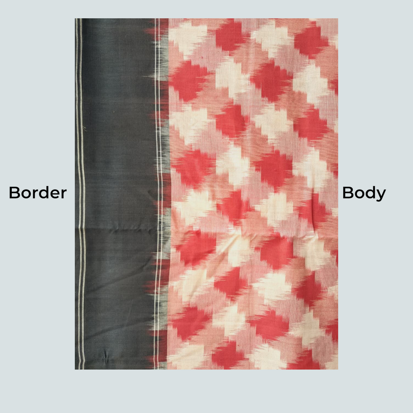 L9-P01: Red and Black Saree