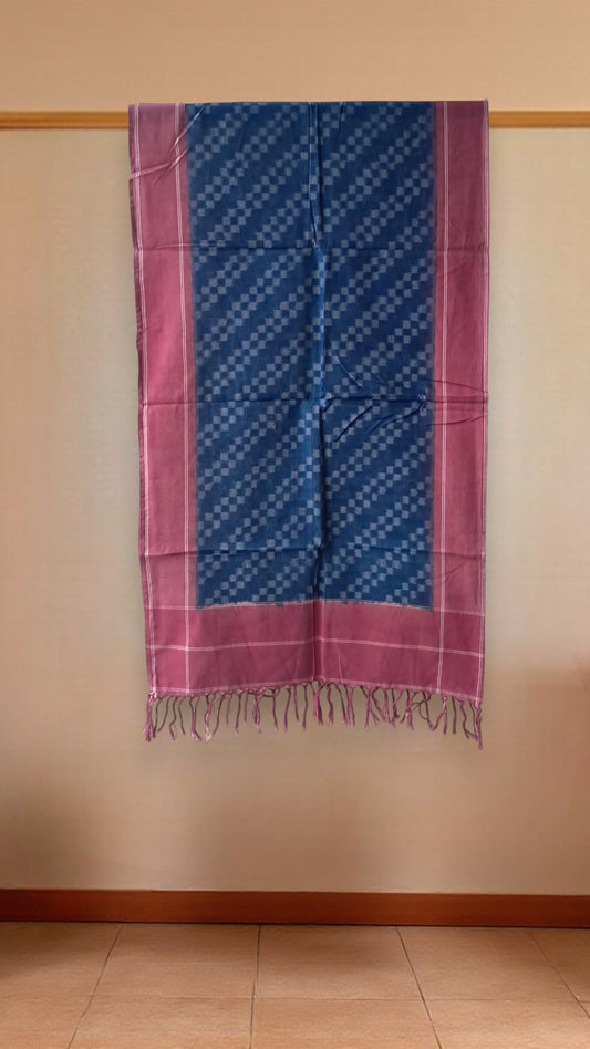 L9P28: Natural Dyed Blue Stole