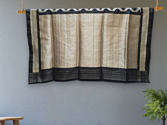 L8P05: Black Phekwa Banarasi saree