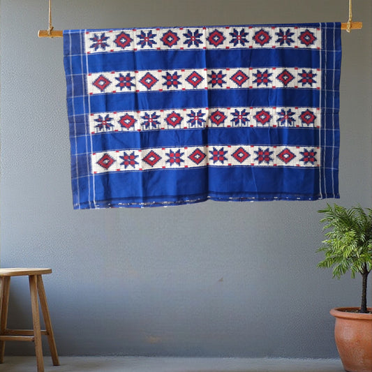 L9P05: Red and Blue Saree