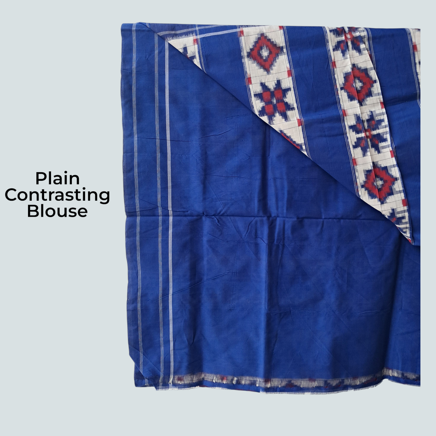 L9P05: Red and Blue Saree