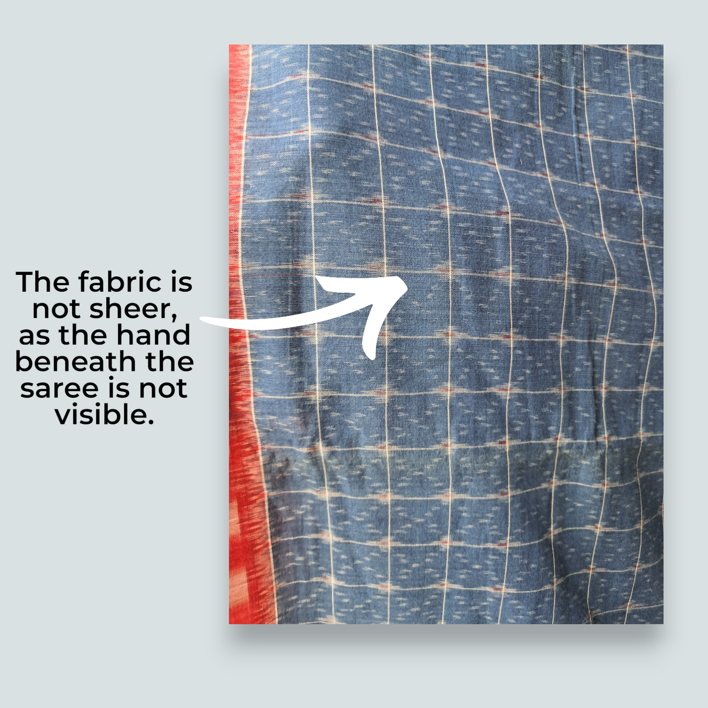 L9P06: Natural Colors Red and Blue Saree