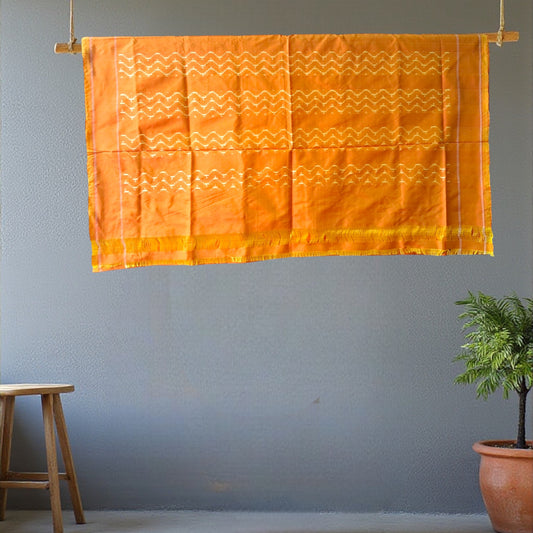 L9P09: Yellow Silk Saree