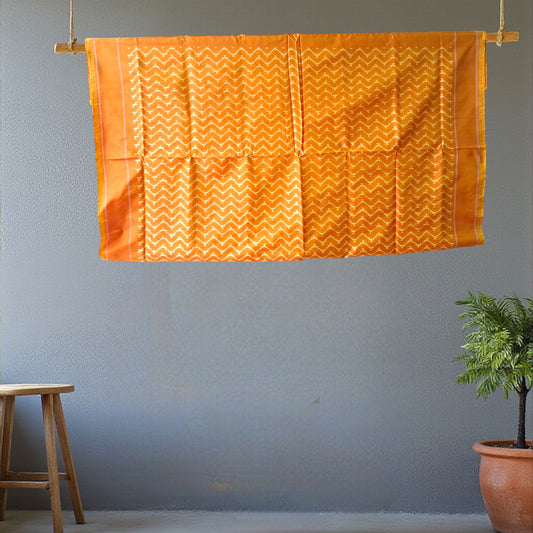 L9P09: Yellow Silk Saree