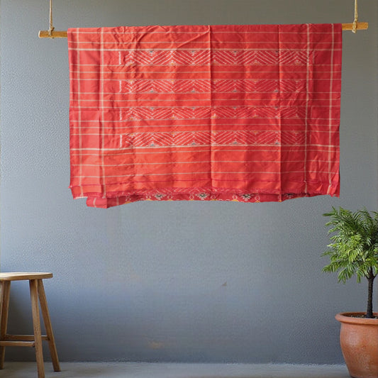 L9P12: Red Silk Saree