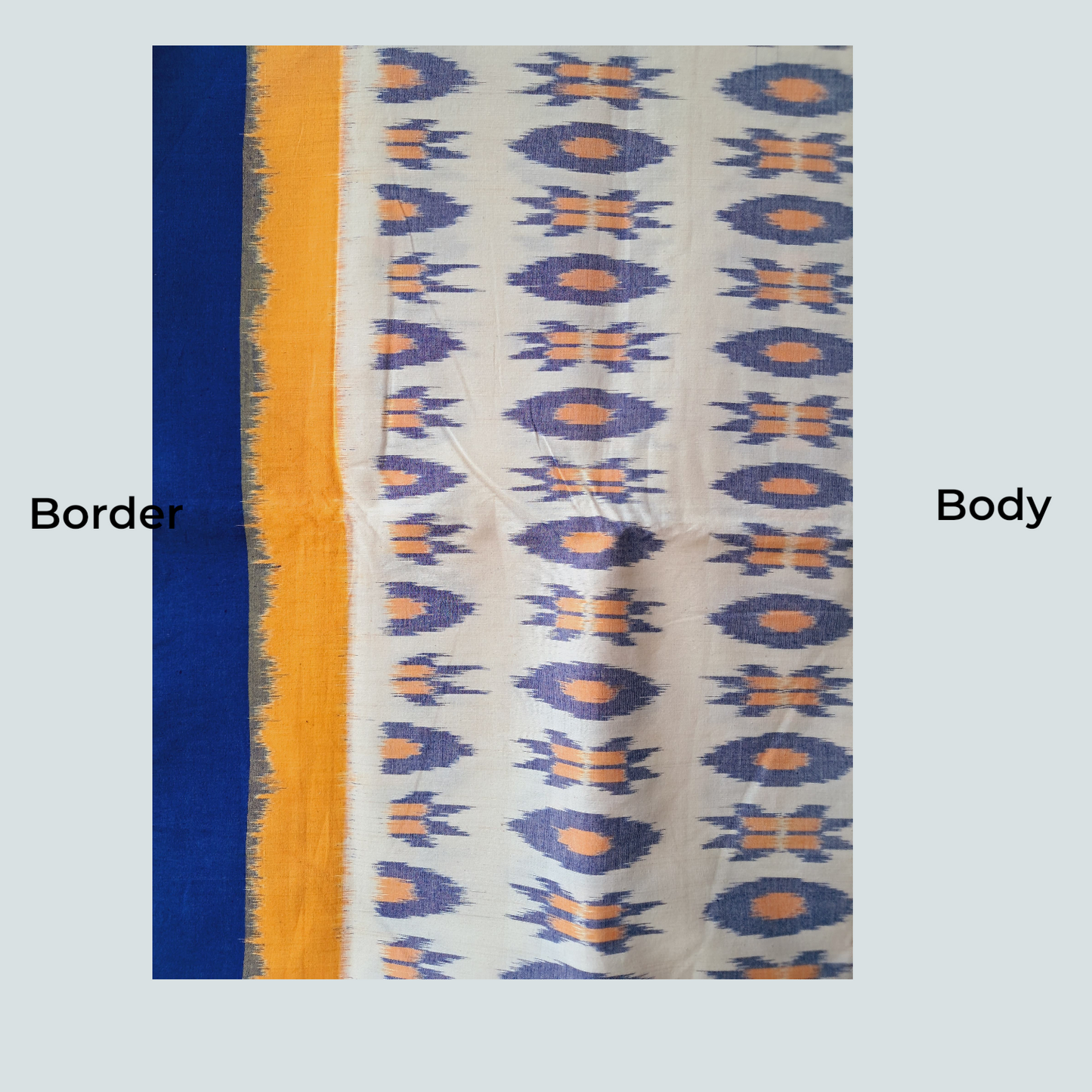 L9P14: White and Blue Saree