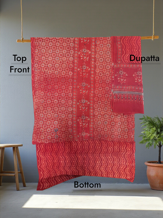 L4-P03: Red Cotton Suit
