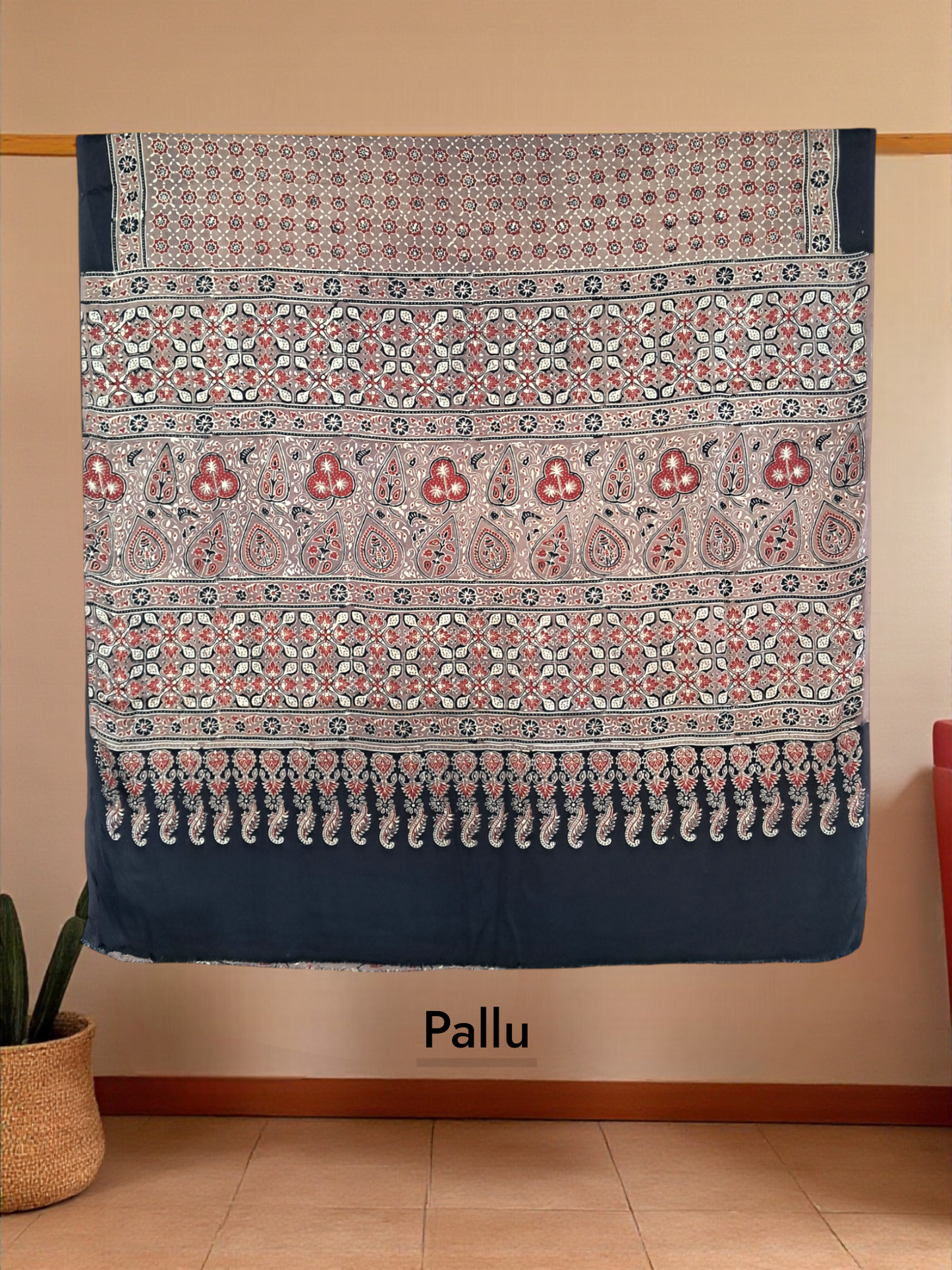 L4-P20: Brown Viscous Saree (Modal Silk)