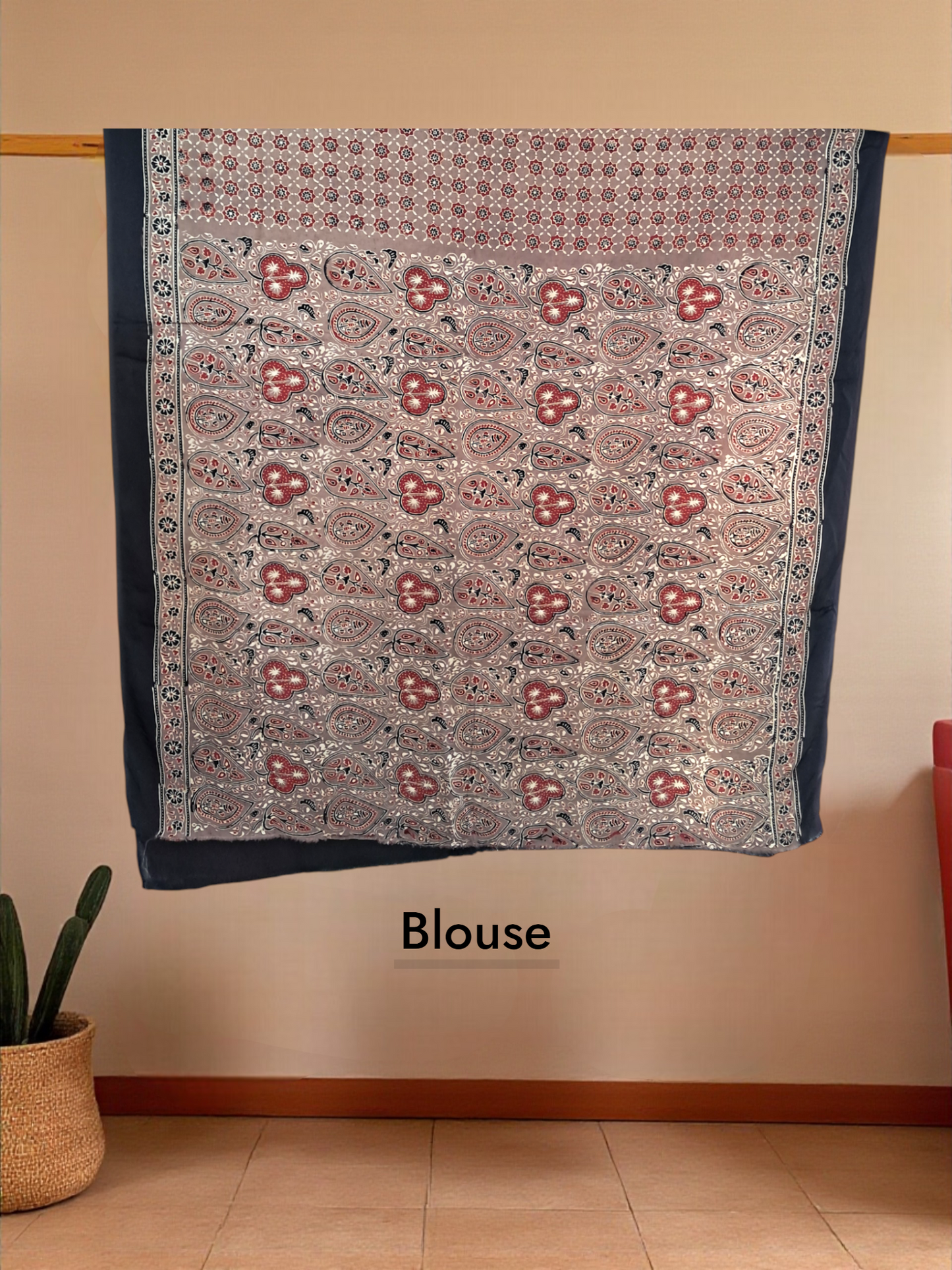 L4-P20: Brown Viscous Saree (Modal Silk)