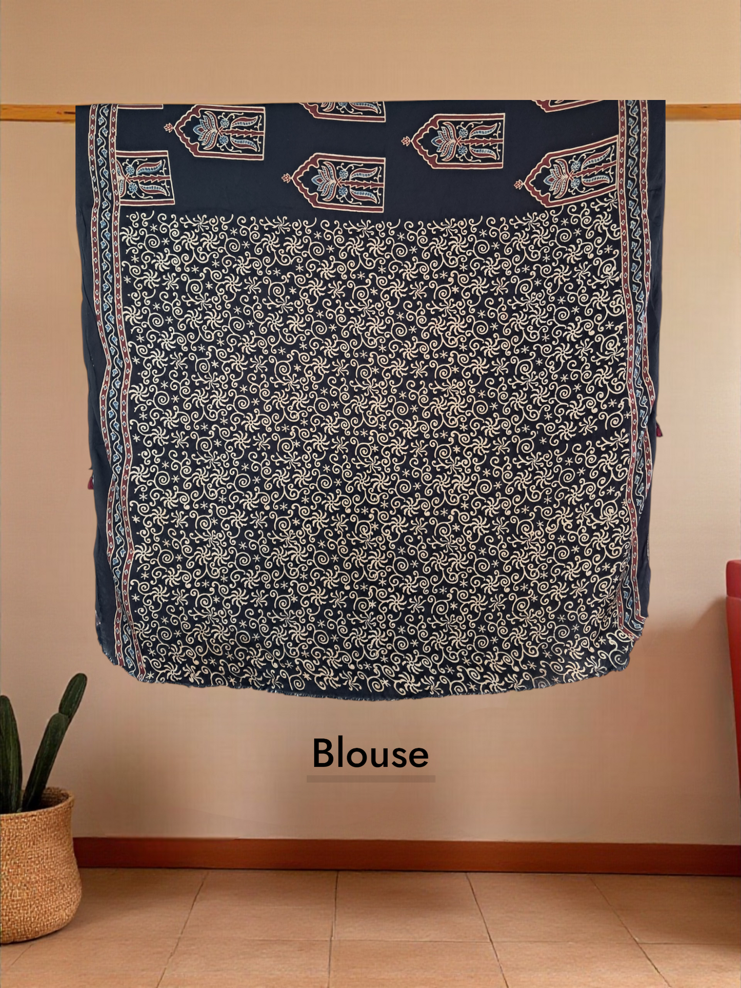 L4-P21: Black Viscous Saree (Modal Silk)