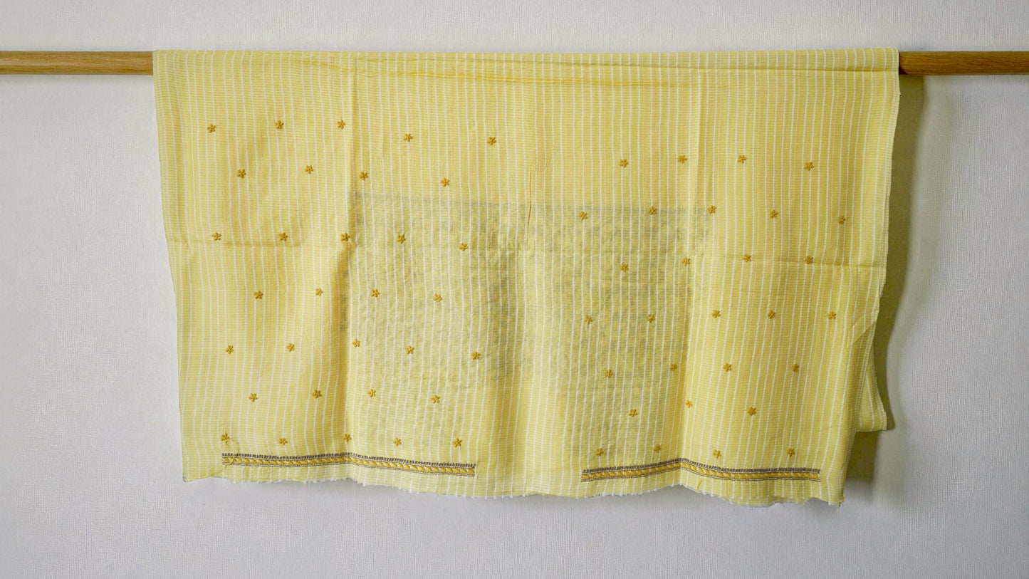 L7-P30: Lemon Yellow Silk Kurta Material