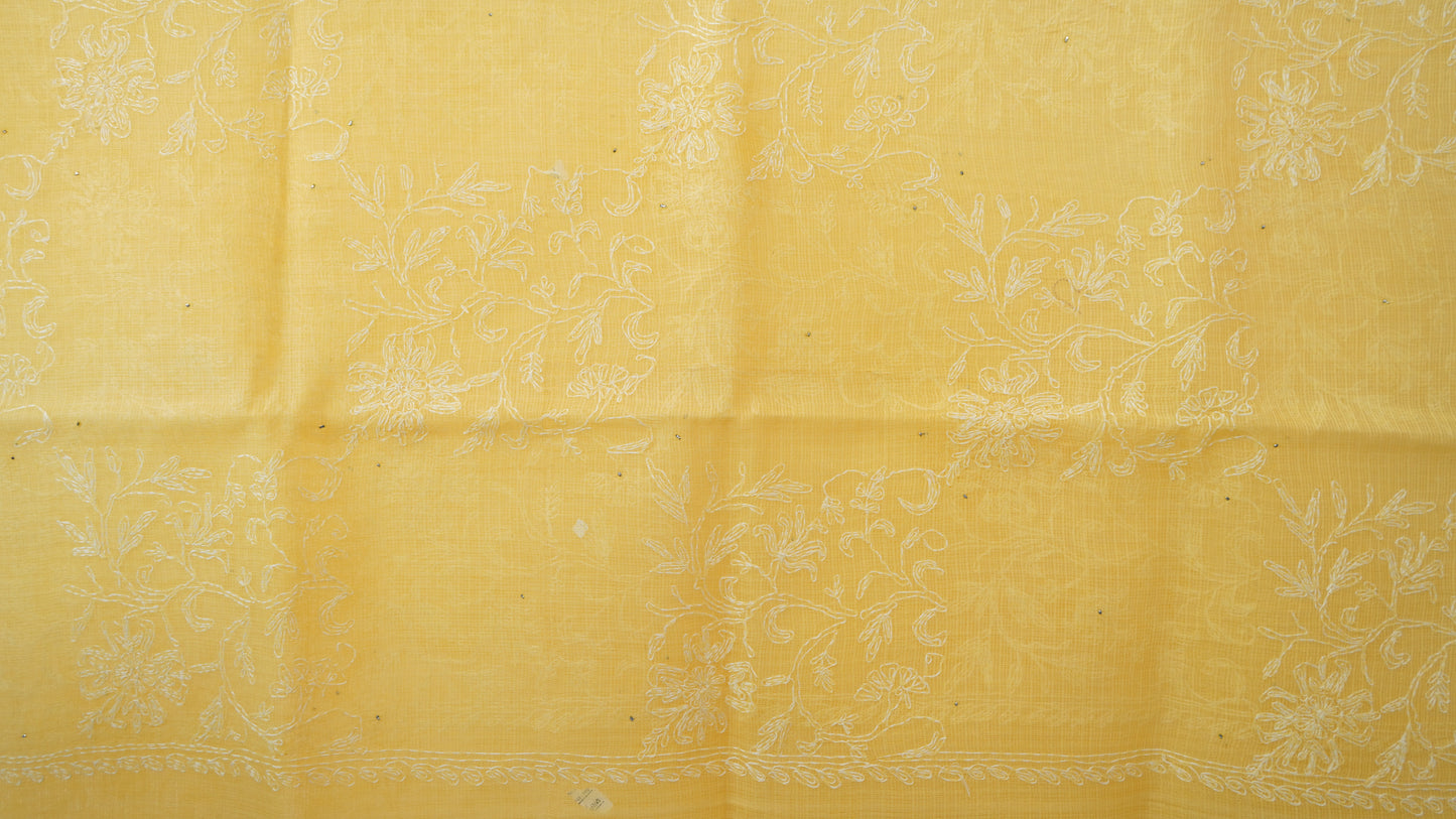 L7-P04: Lemon Yellow Kota Doriya Dupatta