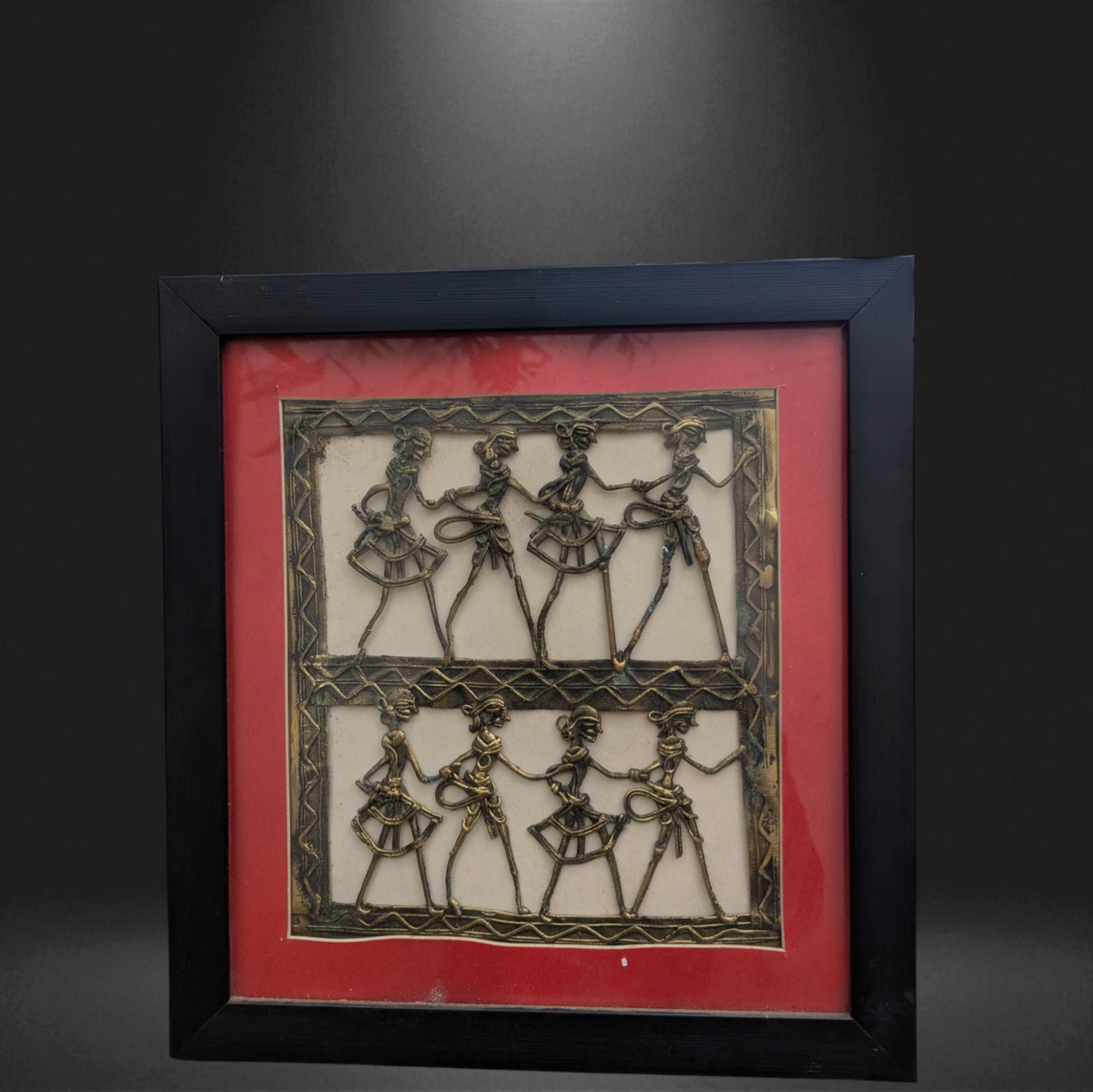 L3-P14-V1: Folk Dance Frieze – Bharewa Metal Wall Insert