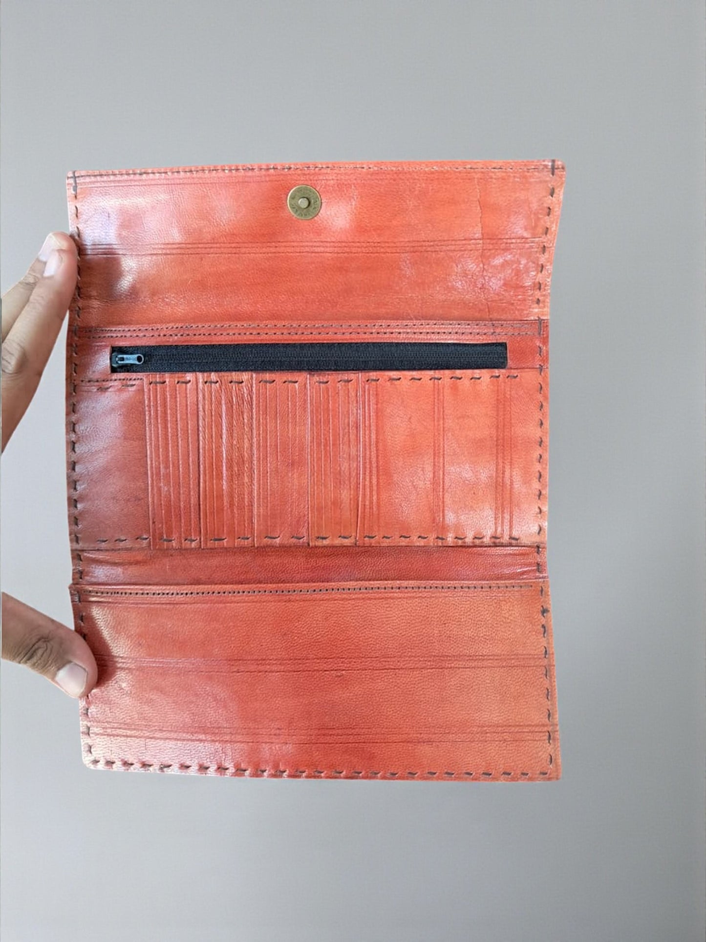 L5-P01 Jat Embroidery Leather Wallet