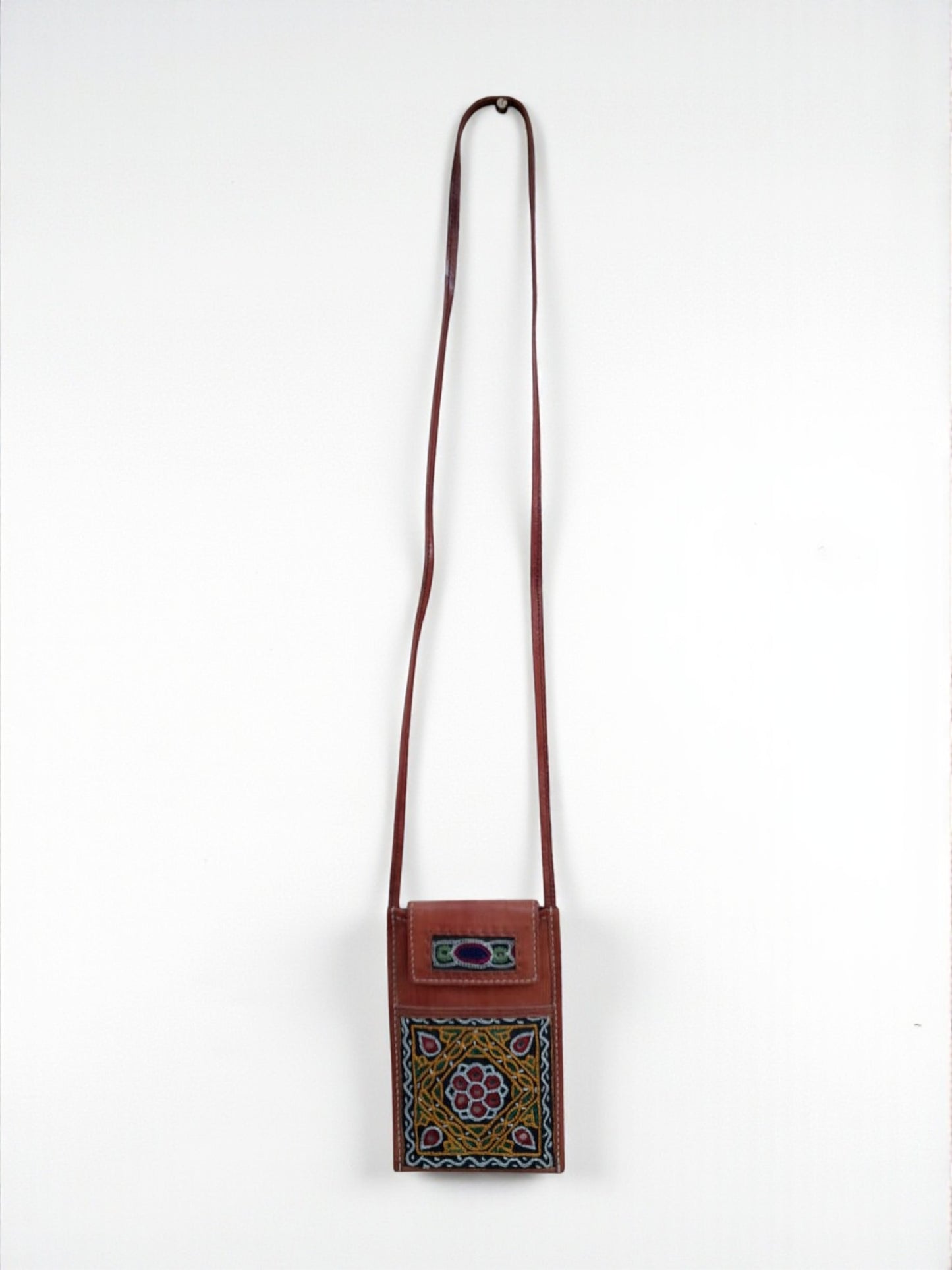 L5-P03: Ahir Embroidery Sling Leather Bag