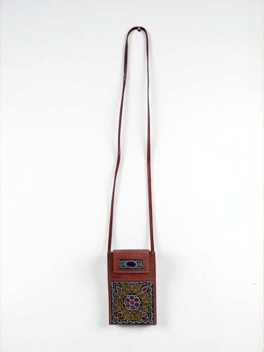 L5-P03: Ahir Embroidery Sling Leather Bag