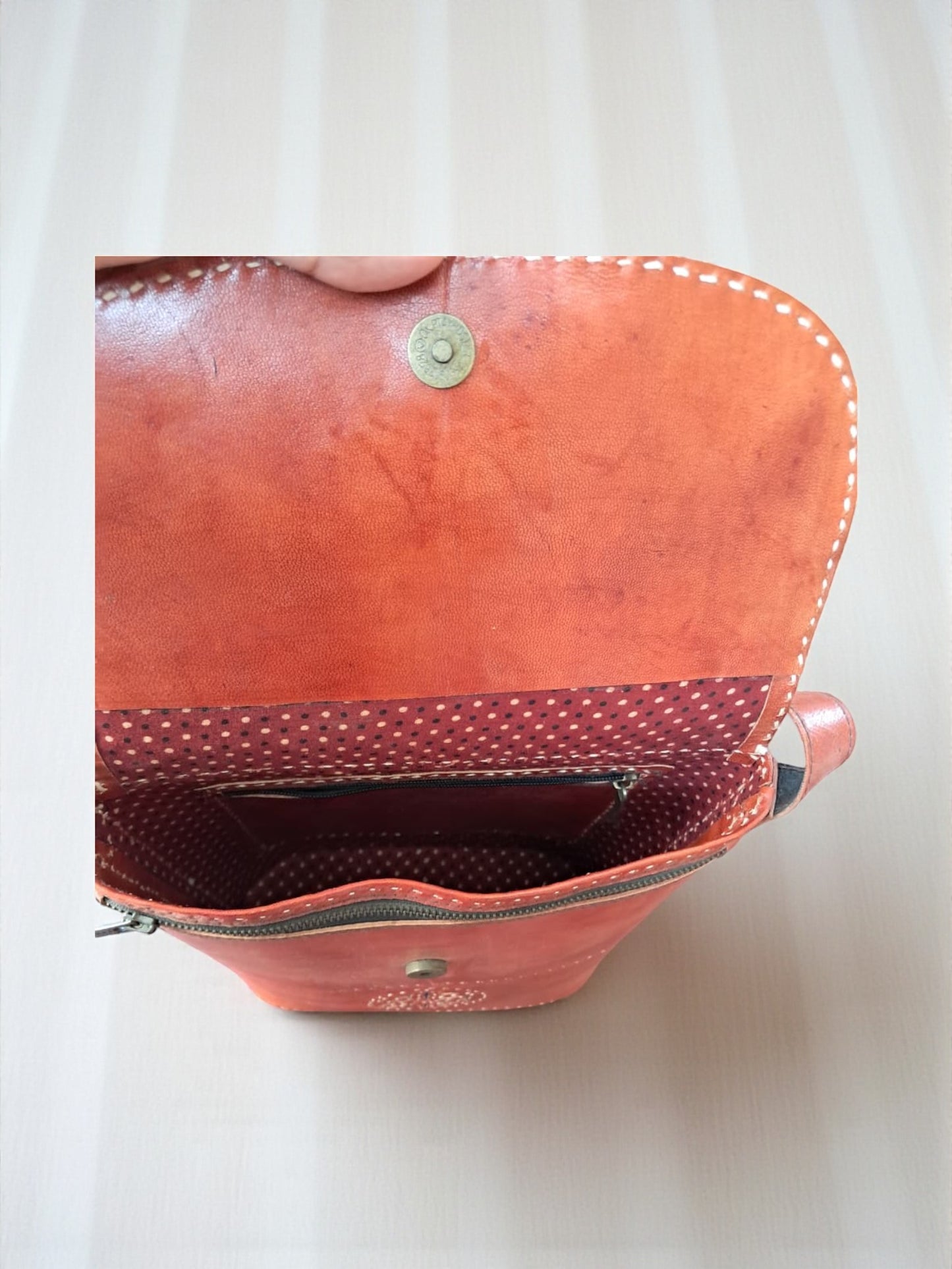 L5-P17: Applique Leather Bag