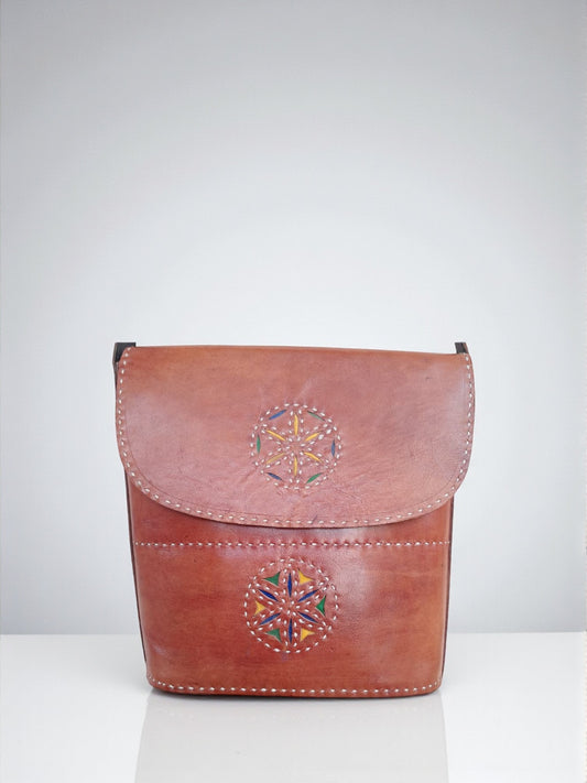 L5-P17: Applique Leather Bag