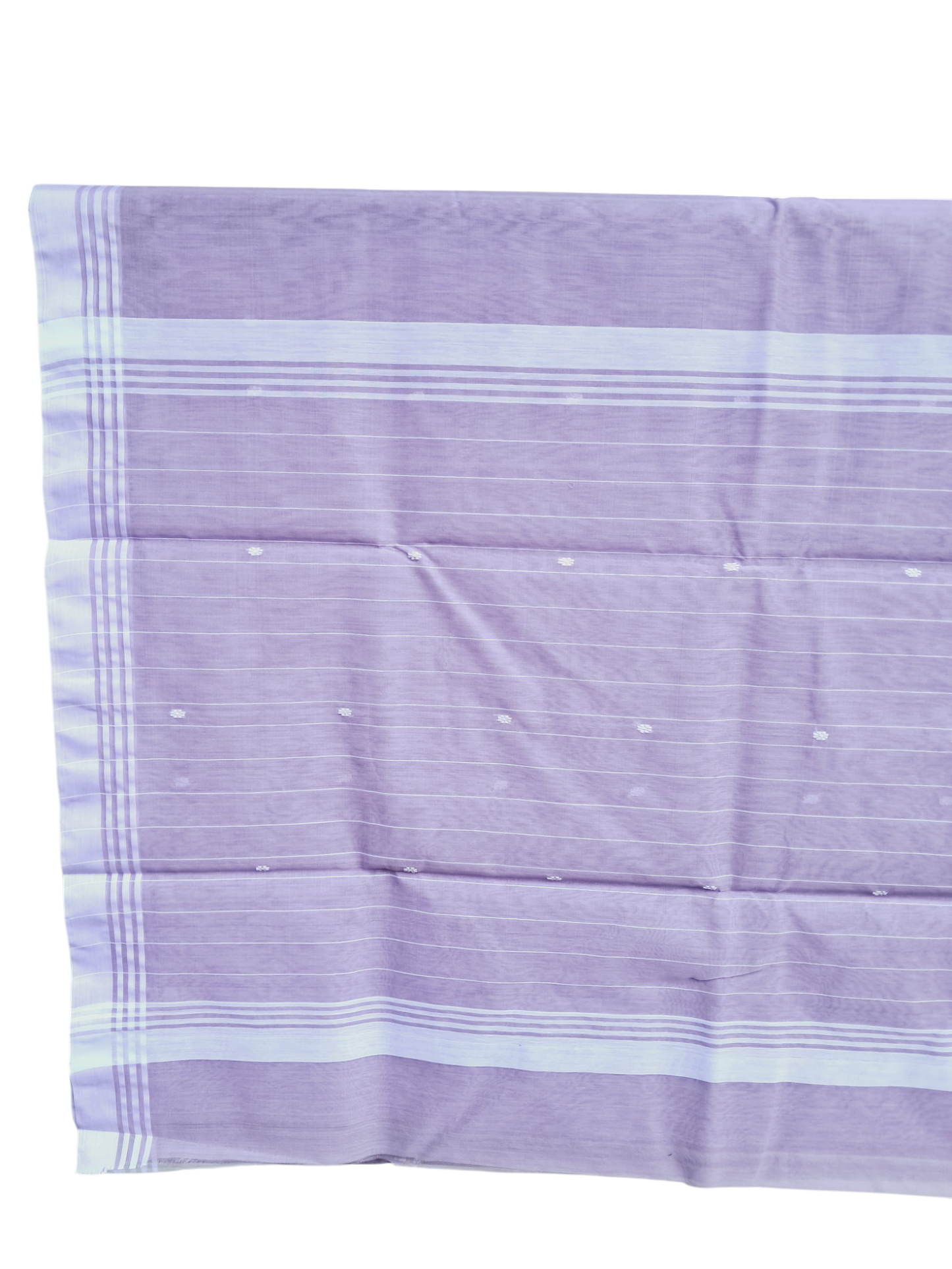 L6-P1:  Pastel Lavender Cotton Silk Saree
