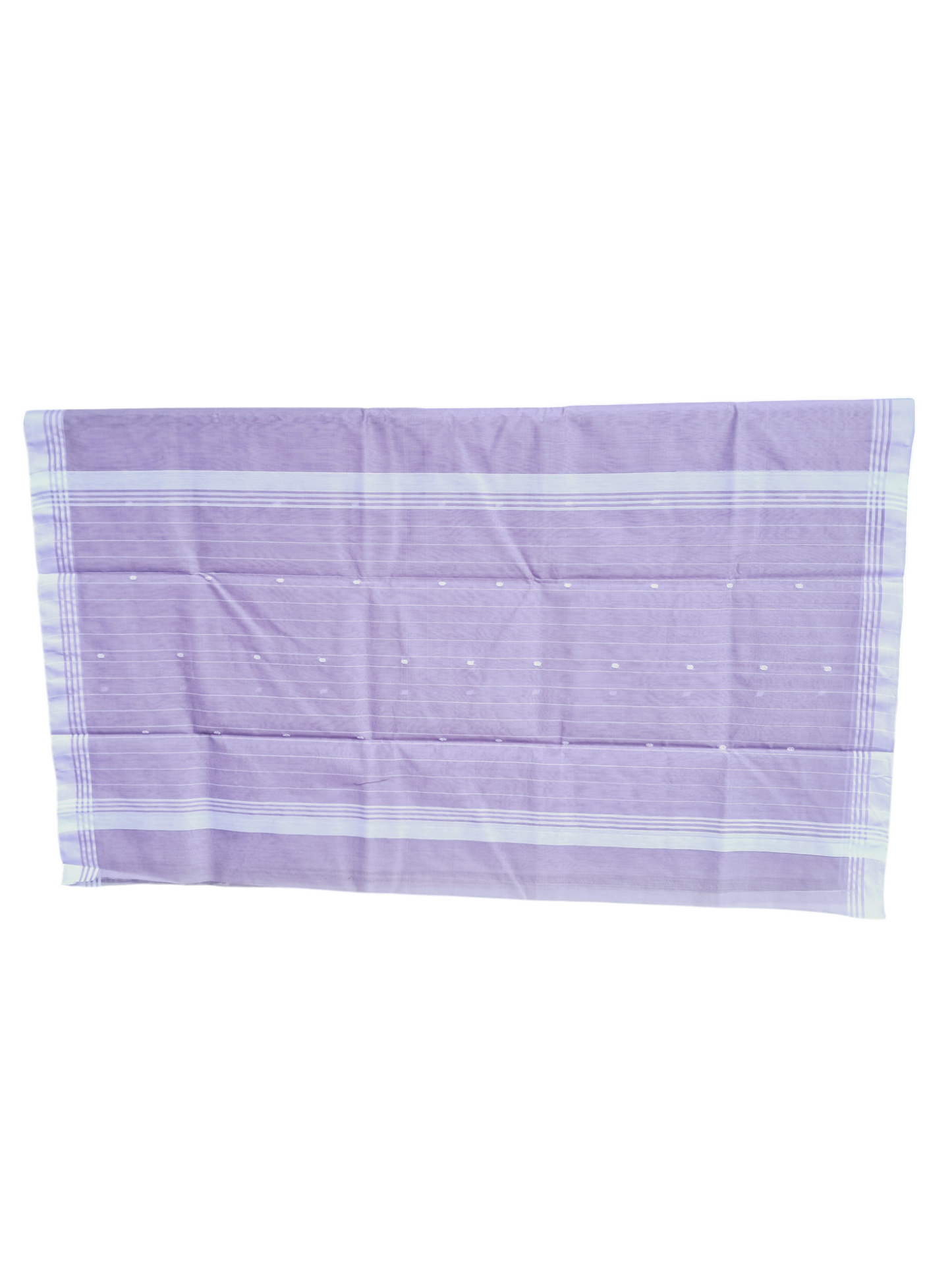L6-P1:  Pastel Lavender Cotton Silk Saree