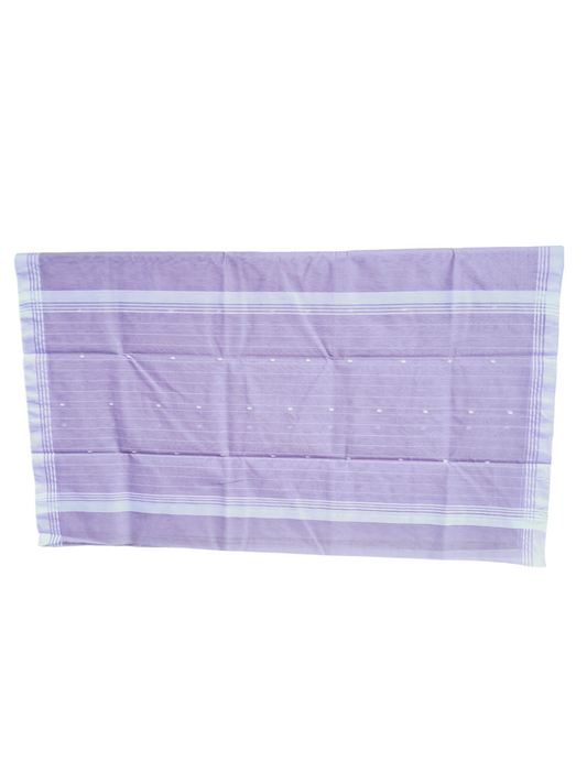 L6-P1:  Pastel Lavender Cotton Silk Saree