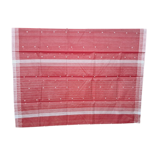 L6-P14: Red Cotton Silk Saree