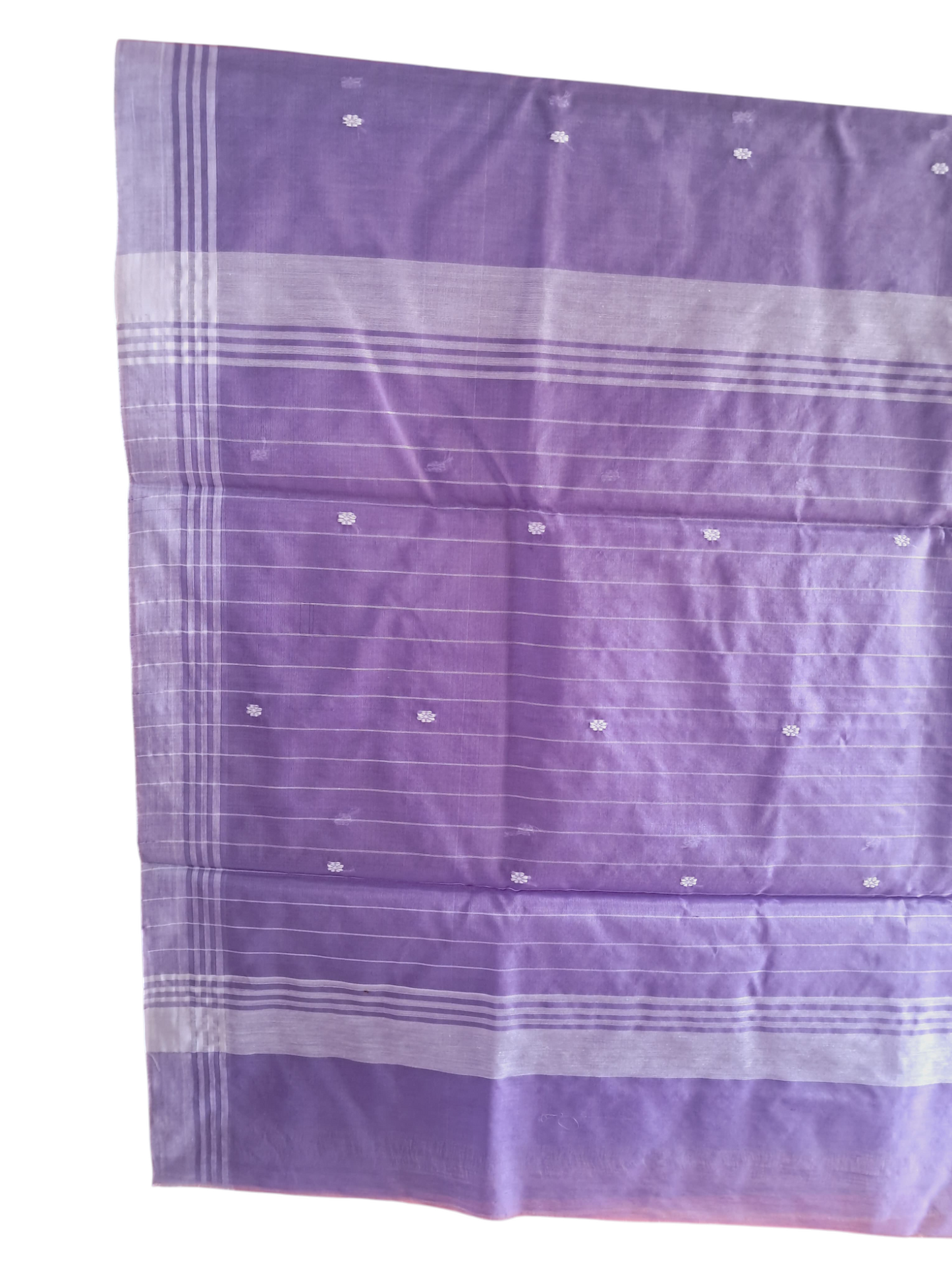 L6-P13: Lavender Cotton Silk Saree