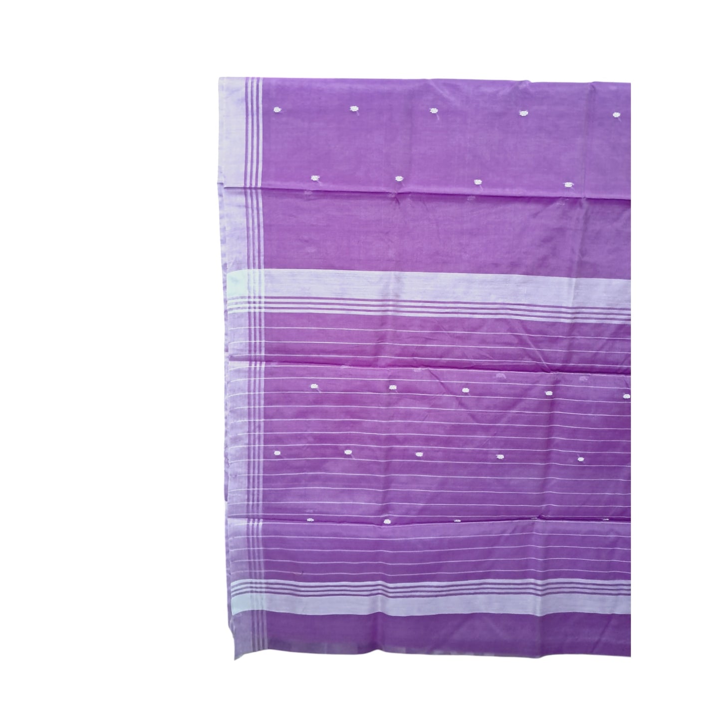 L6-P15: Purple Cotton Silk Saree