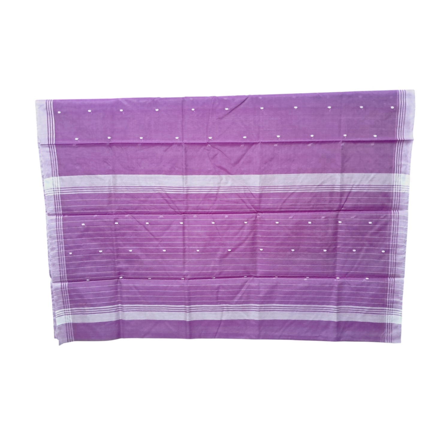 L6-P15: Purple Cotton Silk Saree